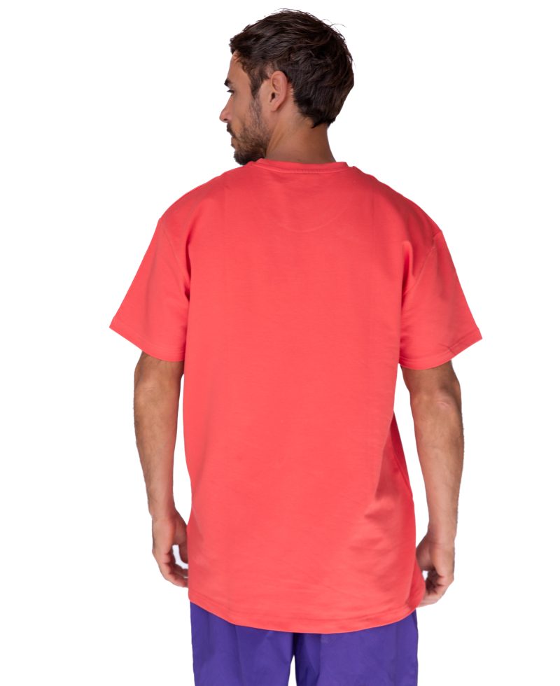 Plain T-shirt with zigzag logo - Coral Plain T-shirt with zigzag logo - Coral