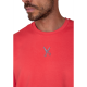 Plain T-shirt with zigzag logo - Coral