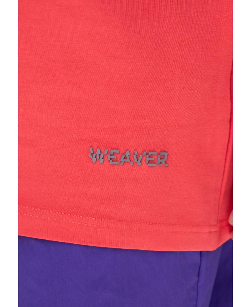 Plain T-shirt with zigzag logo - Coral Plain T-shirt with zigzag logo - Coral