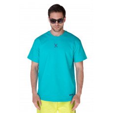 Plain T-shirt with zigzag logo - Turquoise