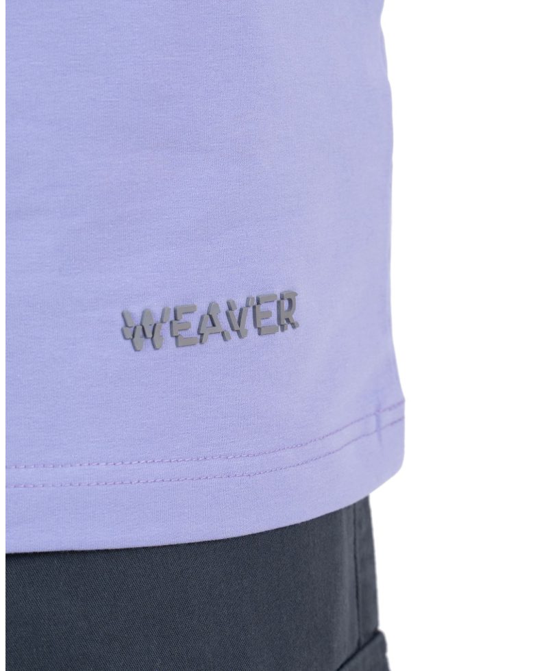 Plain T-shirt with zigzag logo - Light Purple