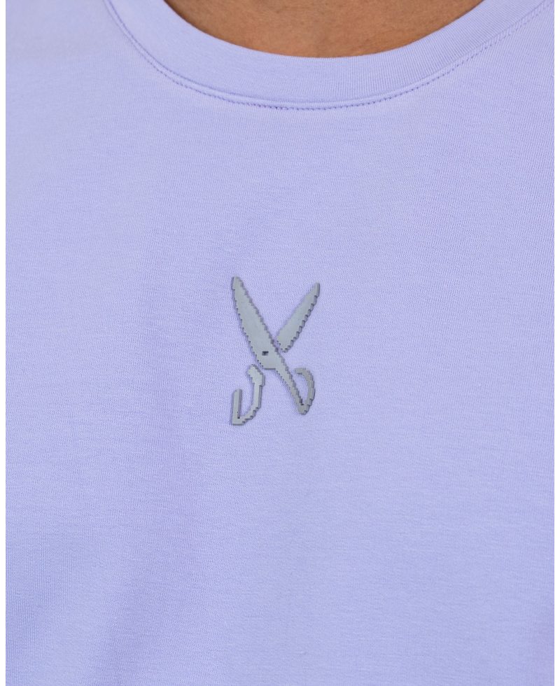Plain T-shirt with zigzag logo - Light Purple