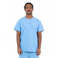 Plain T-shirt with zigzag logo - Baby Blue Plain T-shirt with zigzag logo - Baby Blue