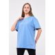 Plain T-shirt with zigzag logo - Baby Blue