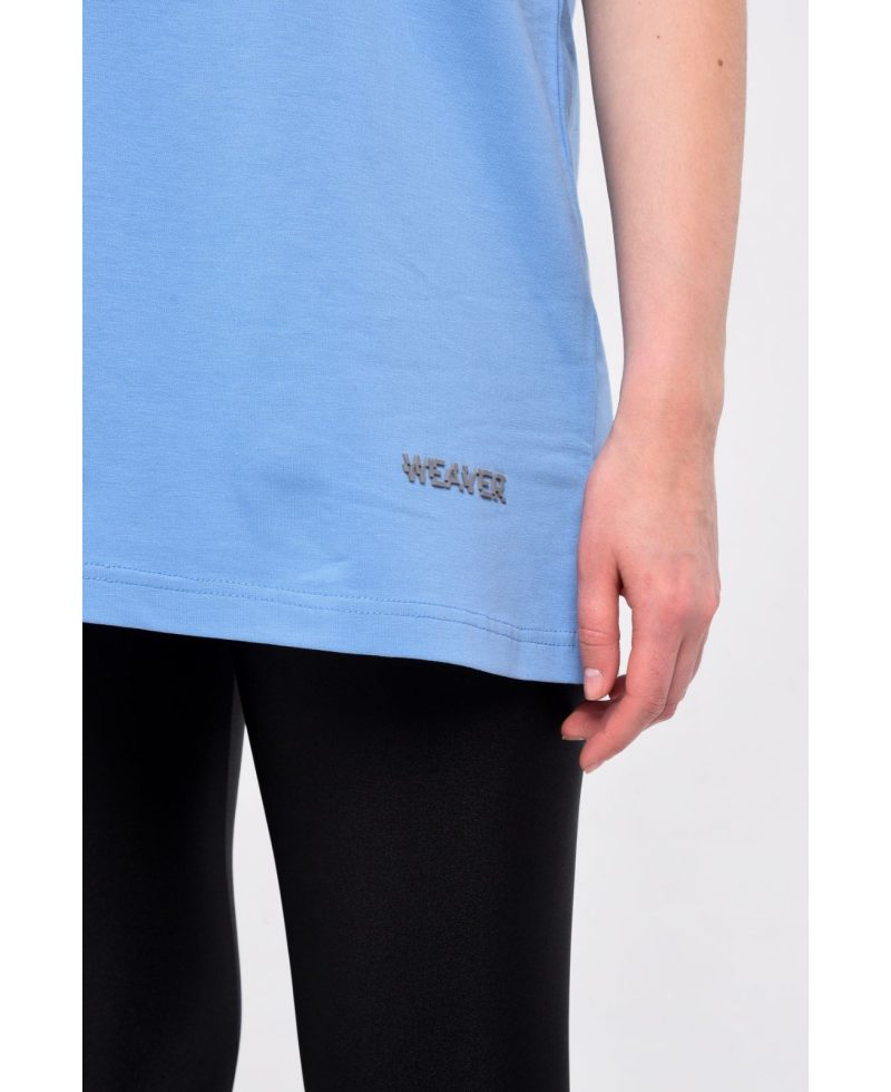 Plain T-shirt with zigzag logo - Baby Blue
