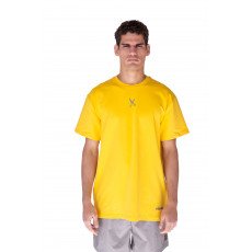 Plain T-shirt with zigzag logo - Yellow Plain T-shirt with zigzag logo - Yellow