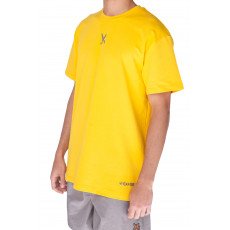Plain T-shirt with zigzag logo - Yellow Plain T-shirt with zigzag logo - Yellow