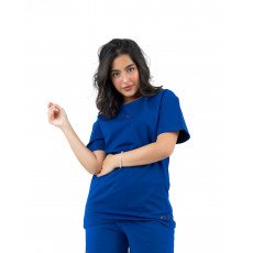 Plain T-shirt with zigzag logo - Blue