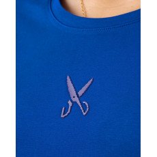 Plain T-shirt with zigzag logo - Blue