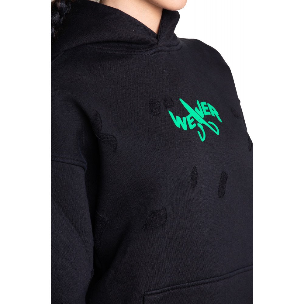 Slotted hoodie - Black 07