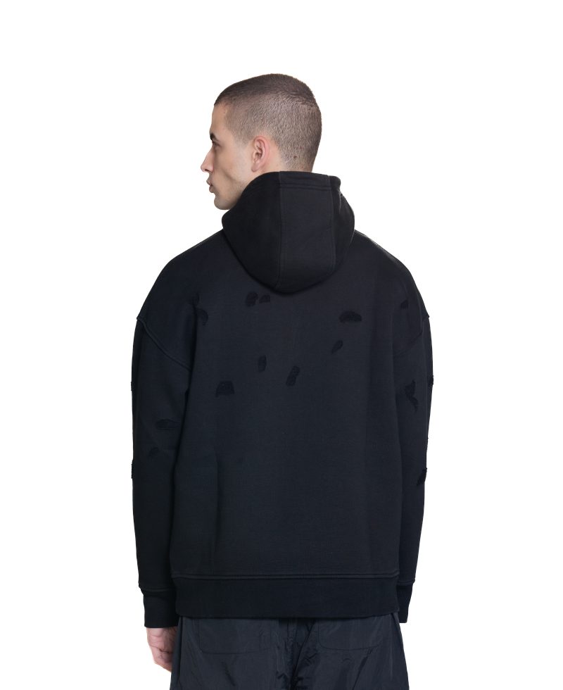 Slotted hoodie - Black 07
