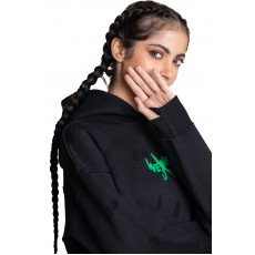 Slotted hoodie - Black 07