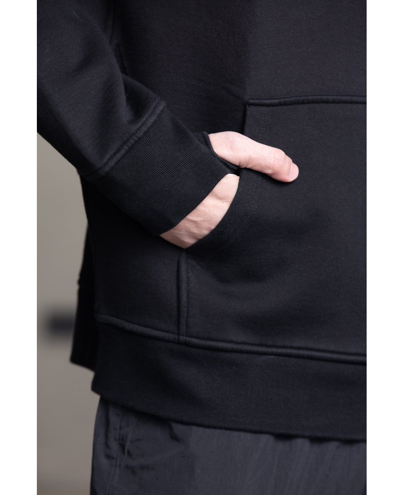 Slotted hoodie - Black 07