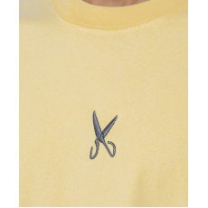 Plain Washed Oversize T-shirt - Yellow