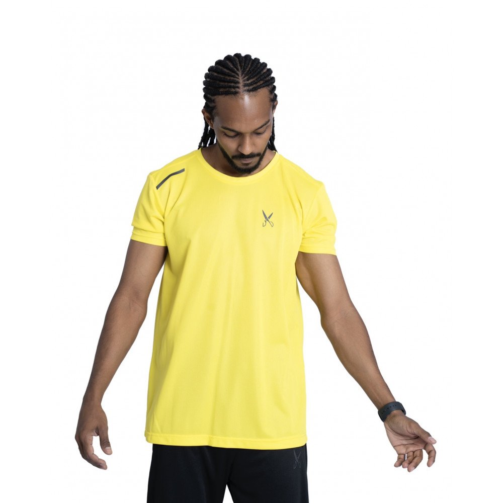 Men's sports t-shirt - Yellow
