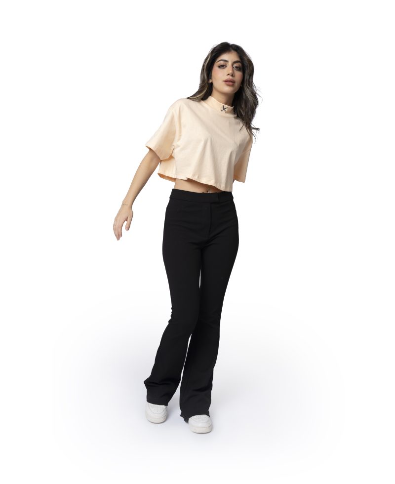 Women Crop top - Light Orange