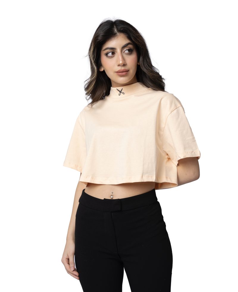 Women Crop top - Light Orange