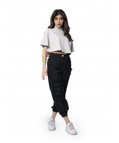 Women Crop top - Light Gray