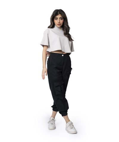Women Crop top - Light Gray Women Crop top - Light Gray