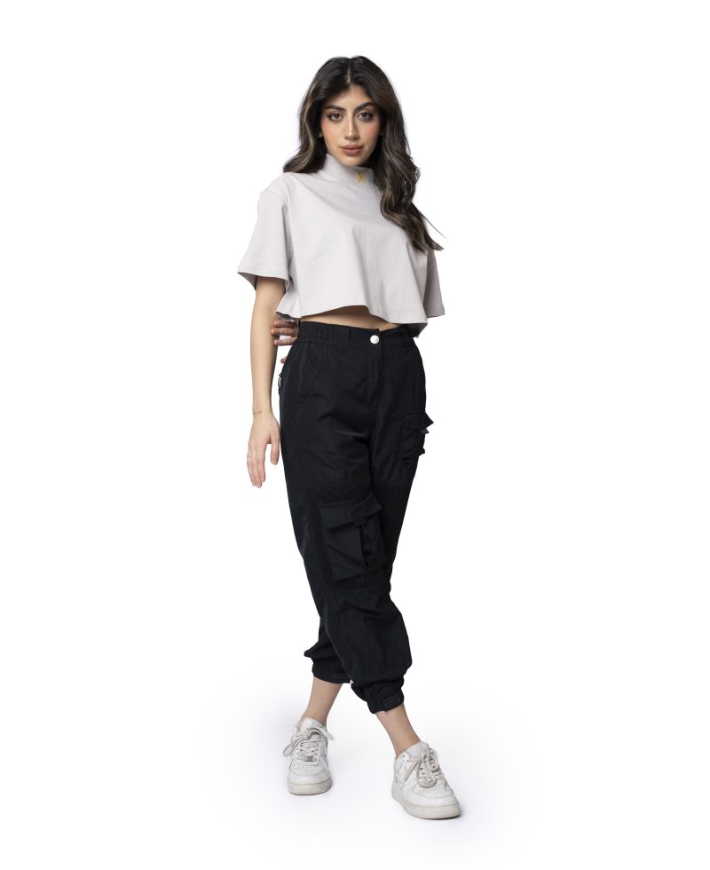 Women Crop top - Light Gray