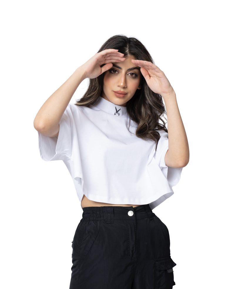 Women Crop top - White