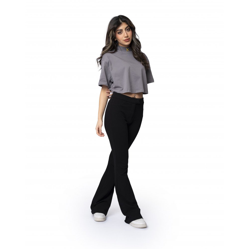 Women Crop top - Gray