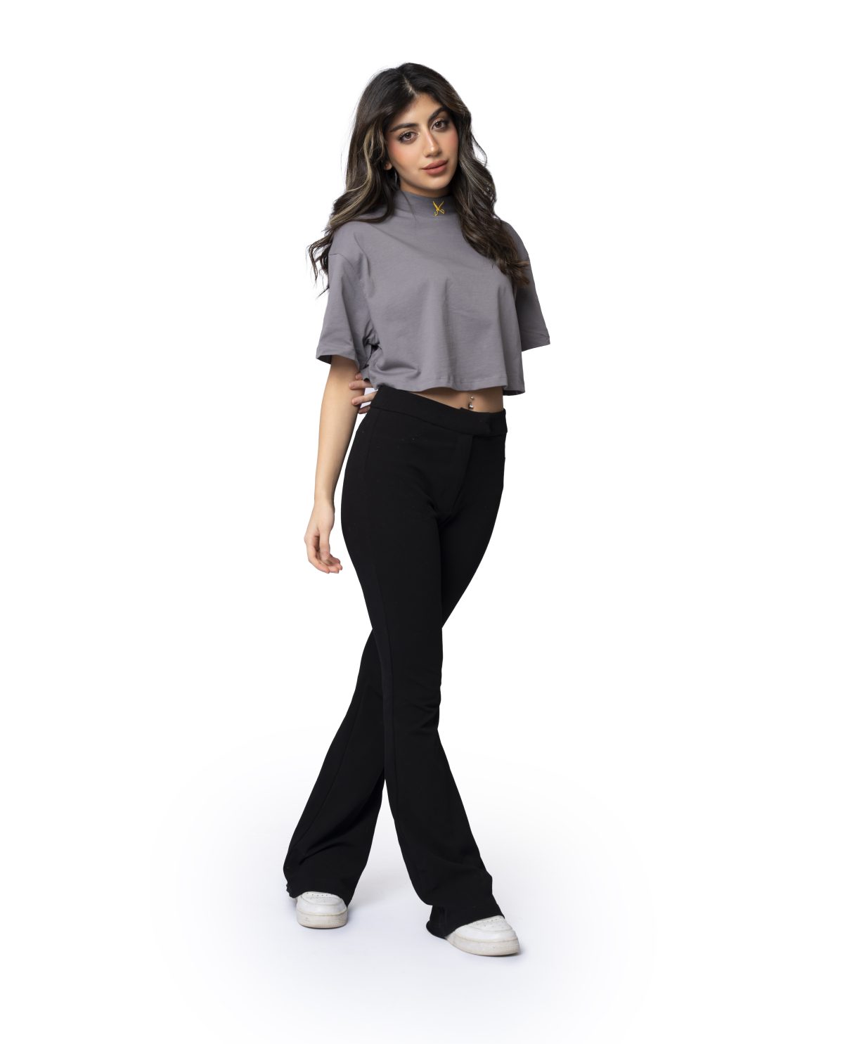 Women Crop top - Gray Women Crop top - Gray