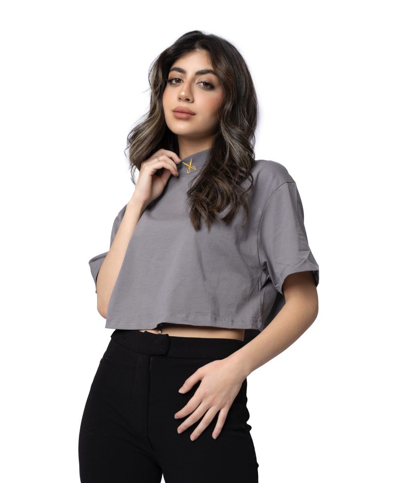 Women Crop top - Gray