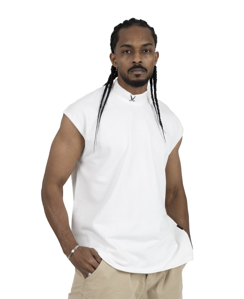 Plain Short Sleeve with Turtleneck - Off white Plain Short Sleeve with Turtleneck - Off white