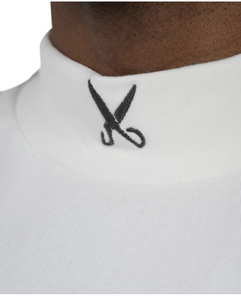 Plain Short Sleeve with Turtleneck - Off white Plain Short Sleeve with Turtleneck - Off white