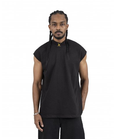 Plain Short Sleeve with Turtleneck - Black Plain Short Sleeve with Turtleneck - Black