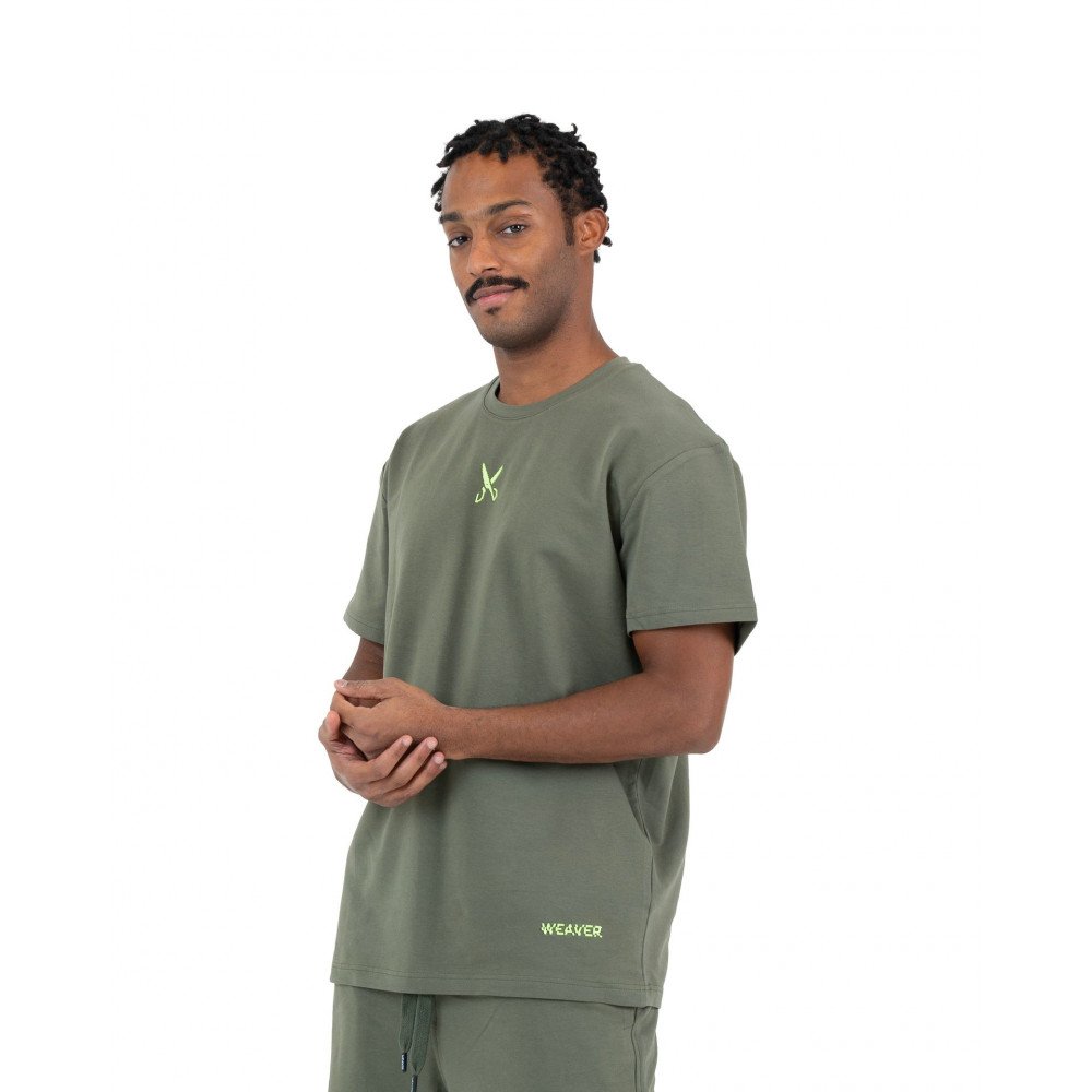 Plain T-shirt with zigzag logo - Oily