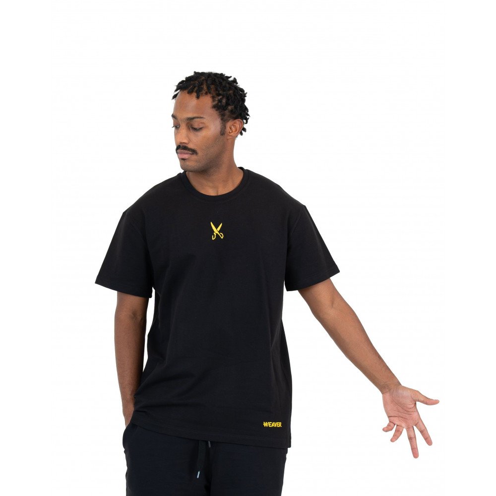 Plain T-shirt with zigzag logo - Black