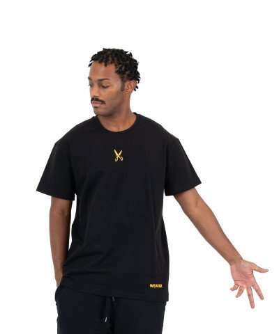 Plain T-shirt with zigzag logo - Black