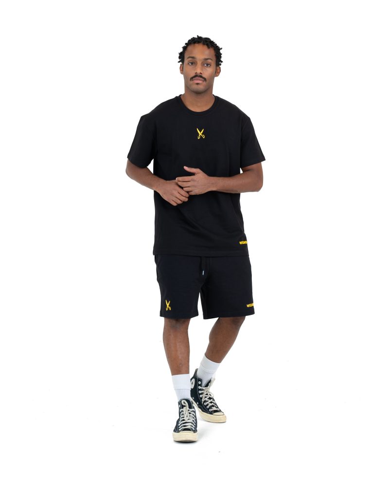 Plain T-shirt with zigzag logo - Black