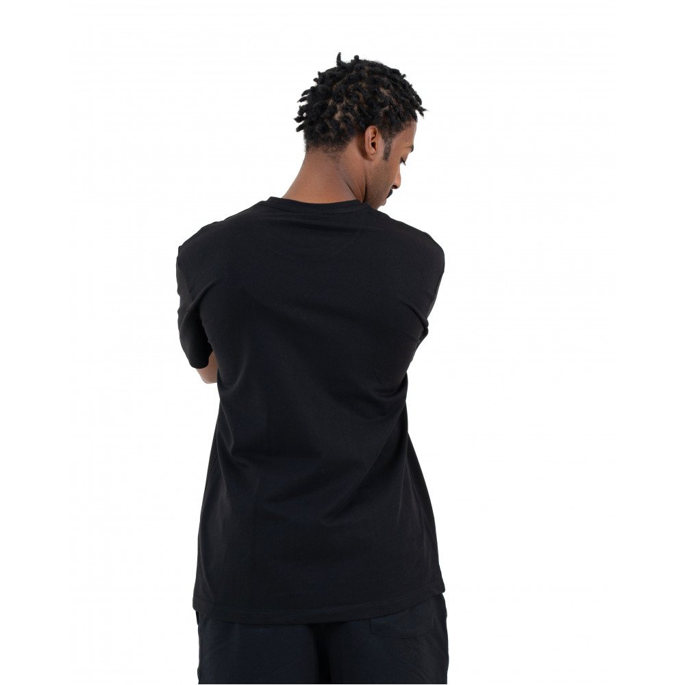 Plain T-shirt with zigzag logo - Black