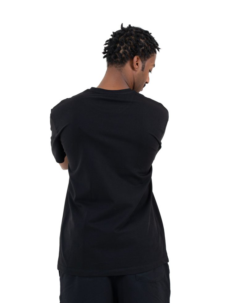 Plain T-shirt with zigzag logo - Black