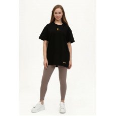 Plain T-shirt with zigzag logo - Black