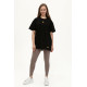 Plain T-shirt with zigzag logo - Black