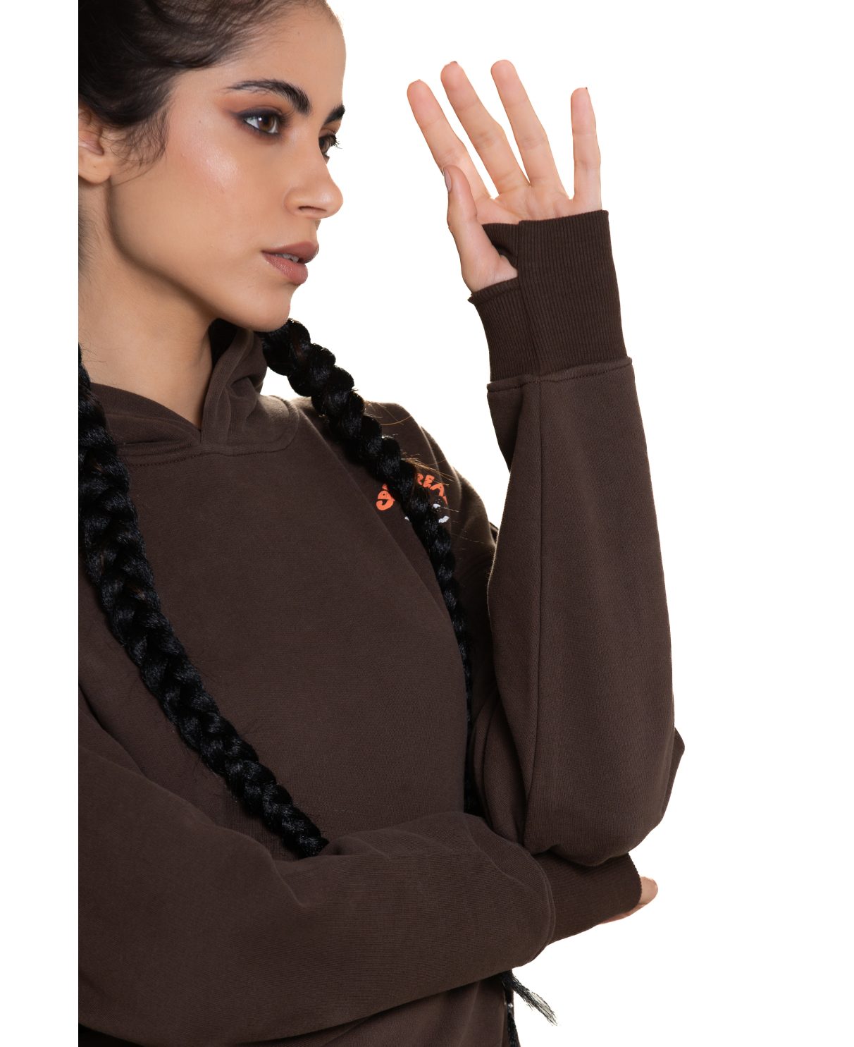 03 Casper hoodie - Brown