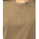 Plain Washed Oversize T-shirt - Light Brown