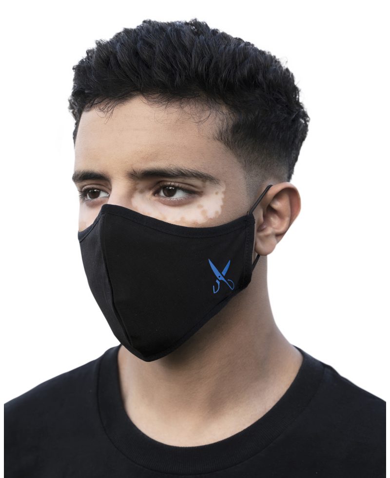 Mask - Blue Scissors