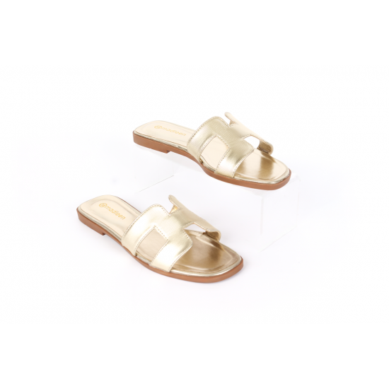 شبشب مسطح بقصّة H كلاسيكية