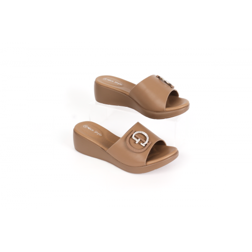 شبشب طبي مفتوح بكعب إسفيني