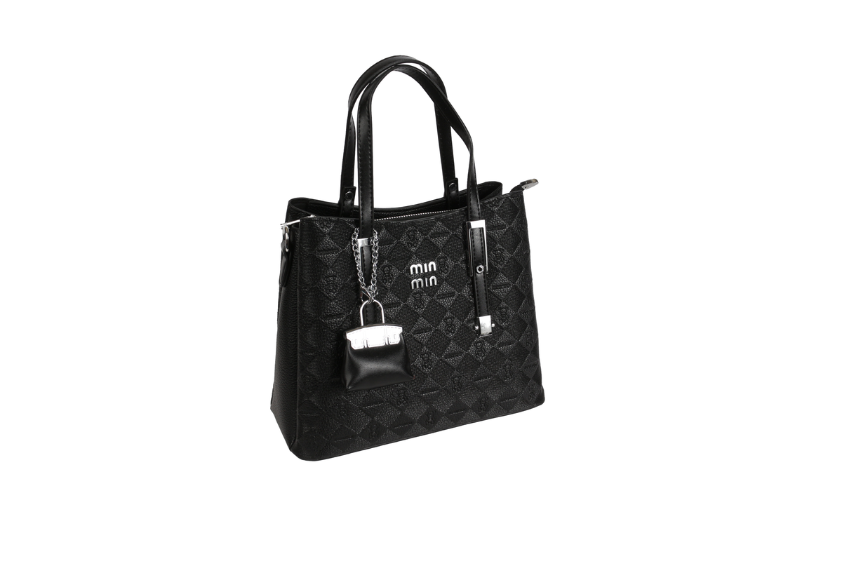 حقيبة Tote مع قفل بتصميم مميز