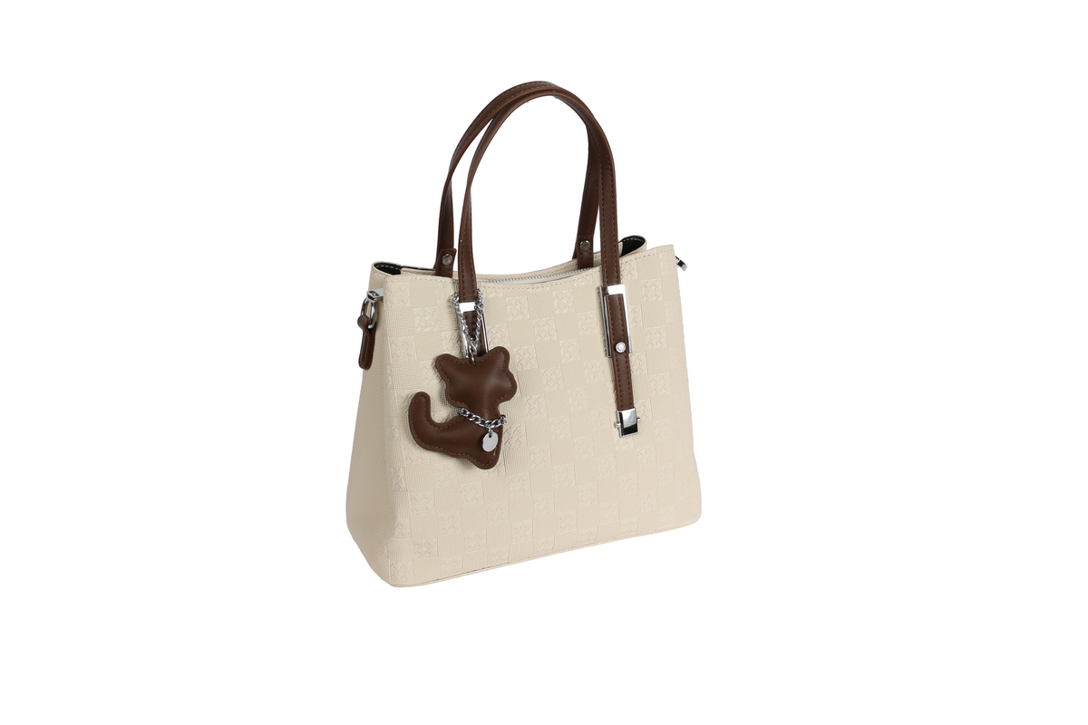 حقيبة Tote مع قفل بتصميم مميز