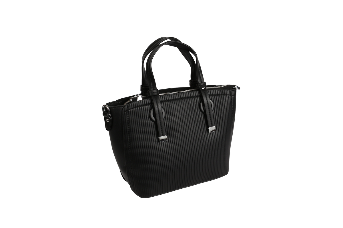 حقيبة بنقشة مضلعة