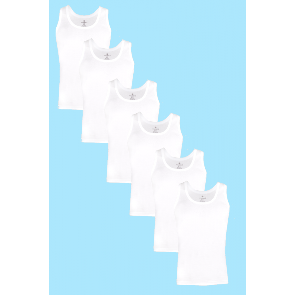 شد 6 حبة فانيلة علاقي قطن 100% صناعة تركية ماركة جيلان كود 001 شد 6 حبة فانيلة علاقي قطن 100% صناعة تركية ماركة جيلان كود 001