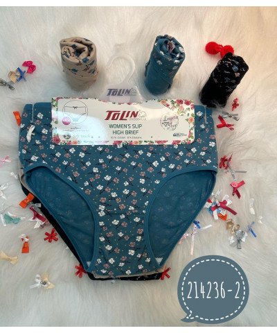 3 حبات كيلوت نسائي (هاف حفر ) ماركة تولين قطن 100% صناعة تركية كود 214236