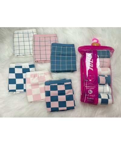 شد 6 حبة كيلوت نسائي ماركة تولين صناعة تركية قطن 100% كود 2186204